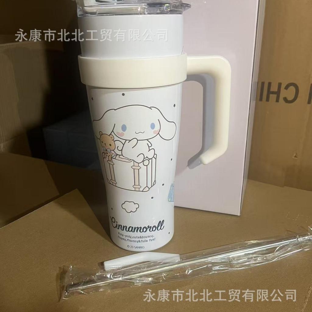 Sanrio Thermos Cup Big Mac Bingba Cup Water Cup Large Capacity Stainless Steel High Value Straw Cup