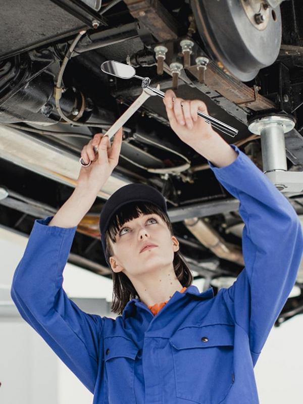 Механическое зеркало с вращением на 360 градусов и светодиодной подсветкой. Инструменты для проверки механических автомобилей. Для проверки мелких деталей автомобиля.