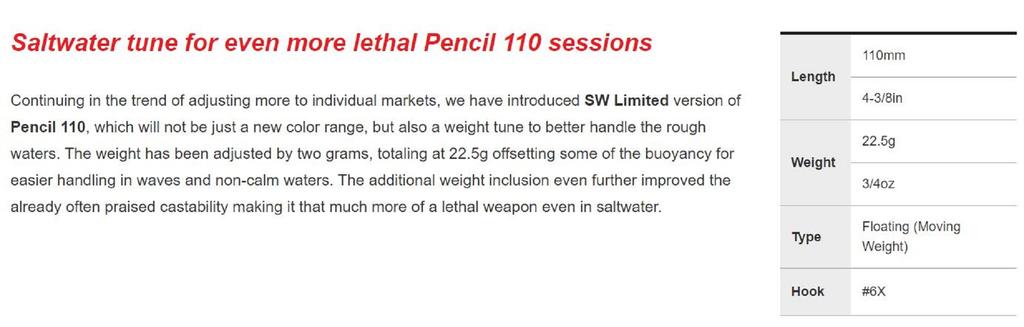 DUO Плавающая приманка Realis Pencil 110 SW Topwater CPH0186 (4118)