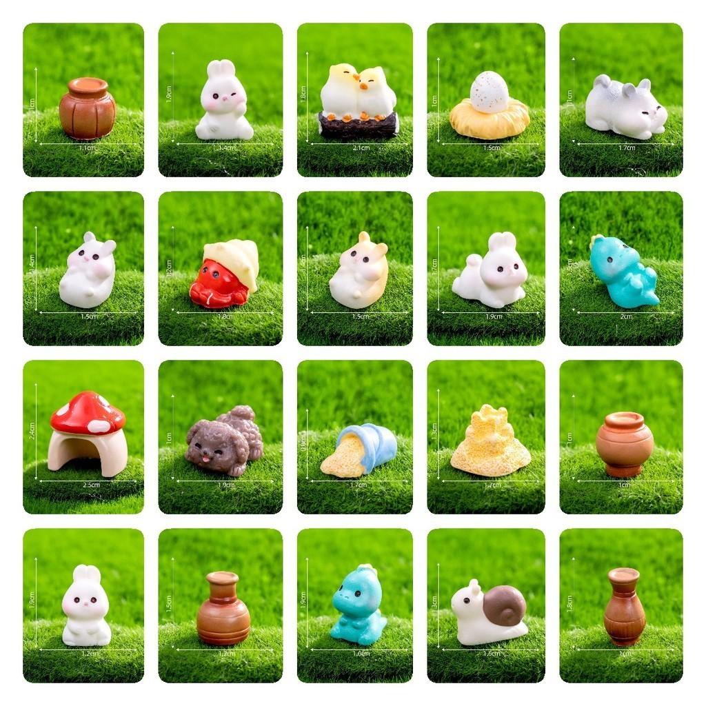 Cute Mini Resin Animal Figurines For Fairy Garden And Creative Landscaping