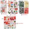 Biscuit Package Cookie Candy Tag Package Label Merry Christmas Xmas Ornament Gift Paper Sticker