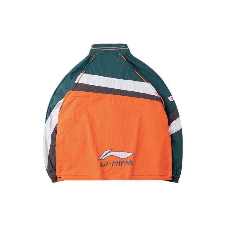Li-Ning Куртка с капюшоном и полумолнией Color Block Packable, мужские куртки, цвет Ocean-Blue AFDQ379-4