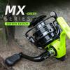 Fashion Fluorescent Green Full Metal Spool EVA Grip Seawater Freshwater Gapless Rotating Reel Suitable for Any Fish and Complex Waters Fishing Line