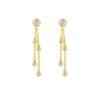 Gold Color Dangling Earrings Tassel Zircon Earrings Charm Drop Earrings  Jewelry