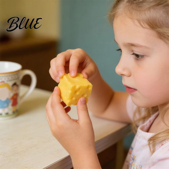 Сенсорная игрушка "Сыр" 1/2/3 шт. Симулированный кубик Сжимаемый Блок для снятия стресса Взрослый Мячик Фиджет Медленно поднимающийся Симуляция Еды Зажим Тревога