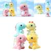 Adorable Mini Plush Dinosaur Keychain Cute Stuffed Animal Bag Charm For Gifts