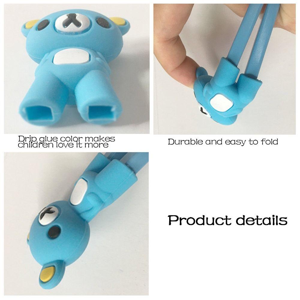 Cartoon Bear Training Chopsticks Silicone Beginner Chopstick High-quality Learning Chopsticks