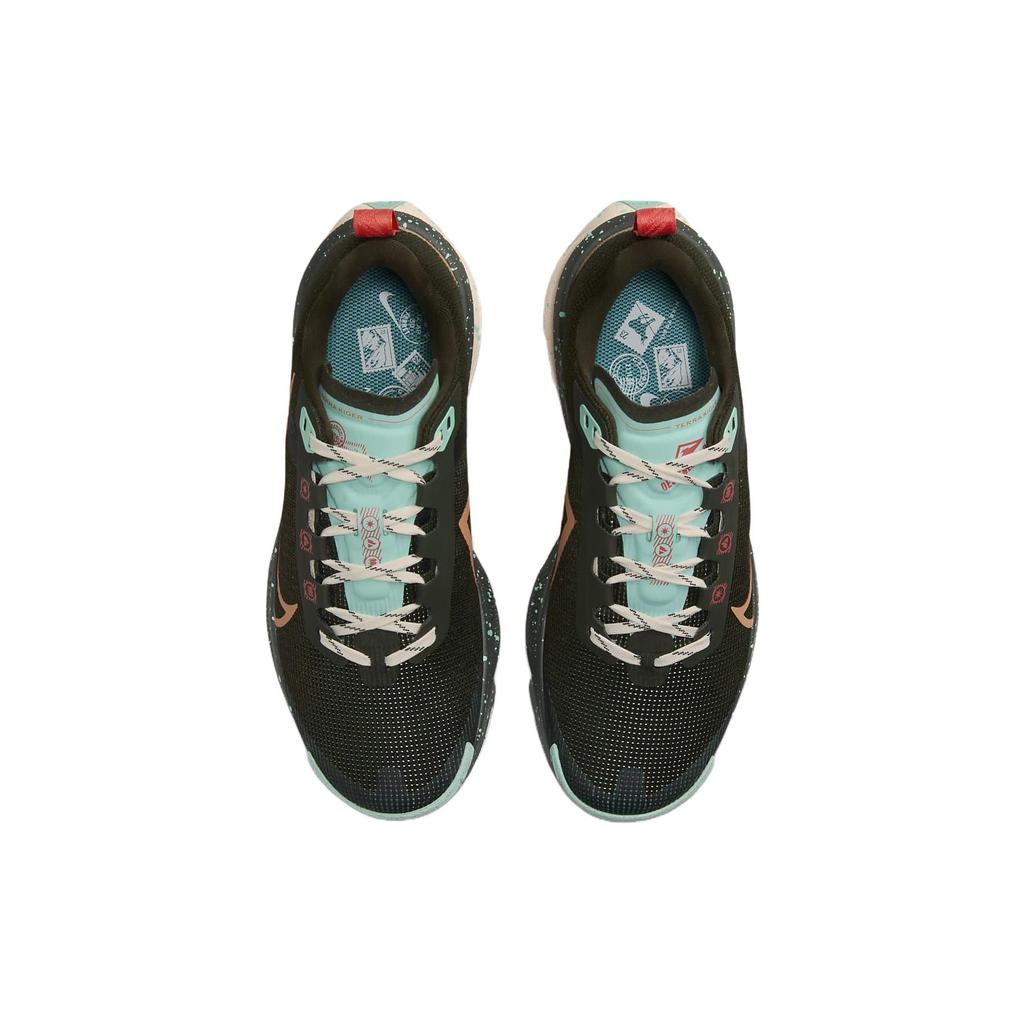 Nike Terra Kiger 9 Sequoia Amber Brown Женские кроссовки Green Emerald-Rise Guava-Ice DR2694-300