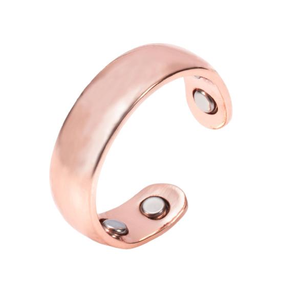 Magnetic Acupressure Ring Zinc Alloy Menopause Ring Hypoallergenic Open Design Ring Promotes Sleep Quality