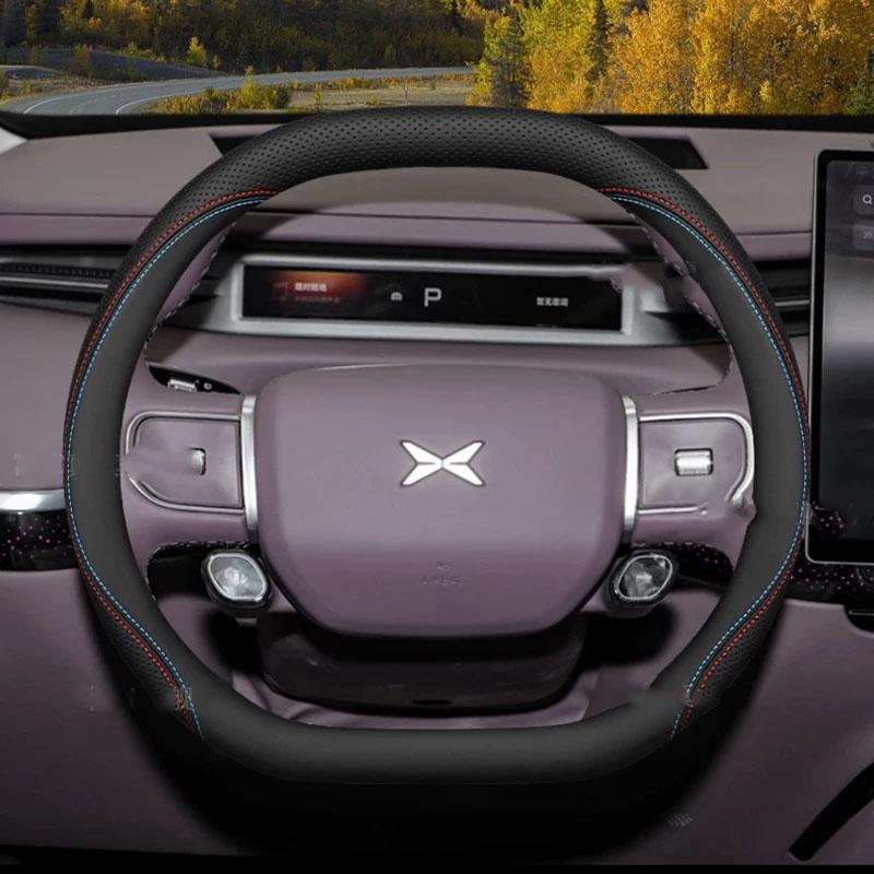Высококачественная оплетка на руль автомобиля для Xpeng Xiaopeng GX X9, Защитная накладка на руль, Стайлинг руля автомобиля