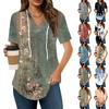 Женские летние футболки с V-образным вырезом, толстовки с коротким рукавом, туники, повседневные свободные туники, толстовки