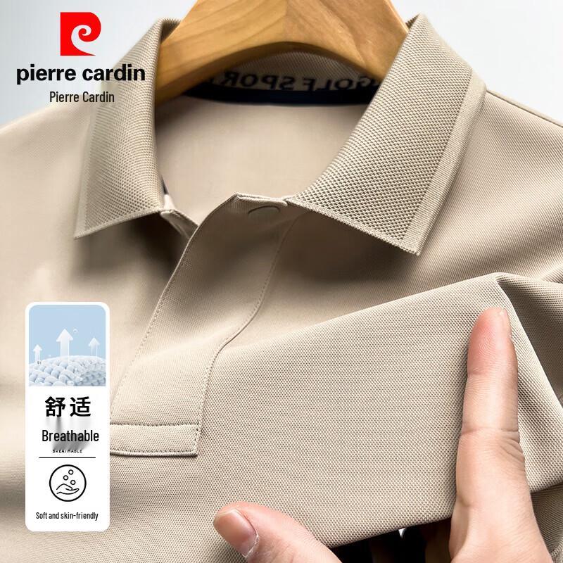 Pierre Cardin Мужская летняя рубашка-поло с коротким рукавом в стиле business casual