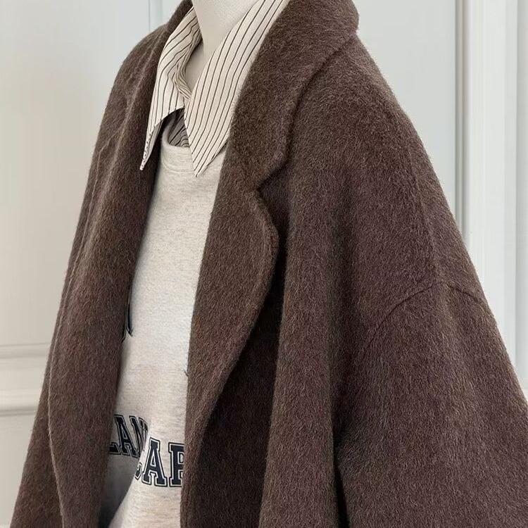 Модные теплые роскошные шерстяные пальто и пиджаки