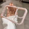 Bling Rhinestone Diamond Transparent Case For iPhone 17 16 15 14 13 12 11 ProMax Shockproof Protection Bumper Hard Acrylic Cover