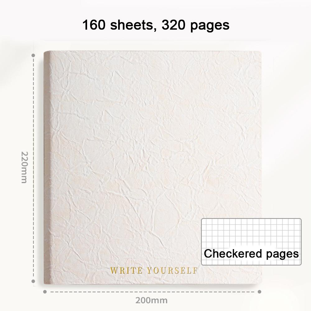 (Logo Can Be Engraved) Thick Square Sketchbook, Grid/blank Inner Pages, Student Notebook, Thickened Notepad, Drawing Notebook