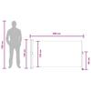 Side Awning 140 x 300 cm 100percent  Polyester Iron Steel
