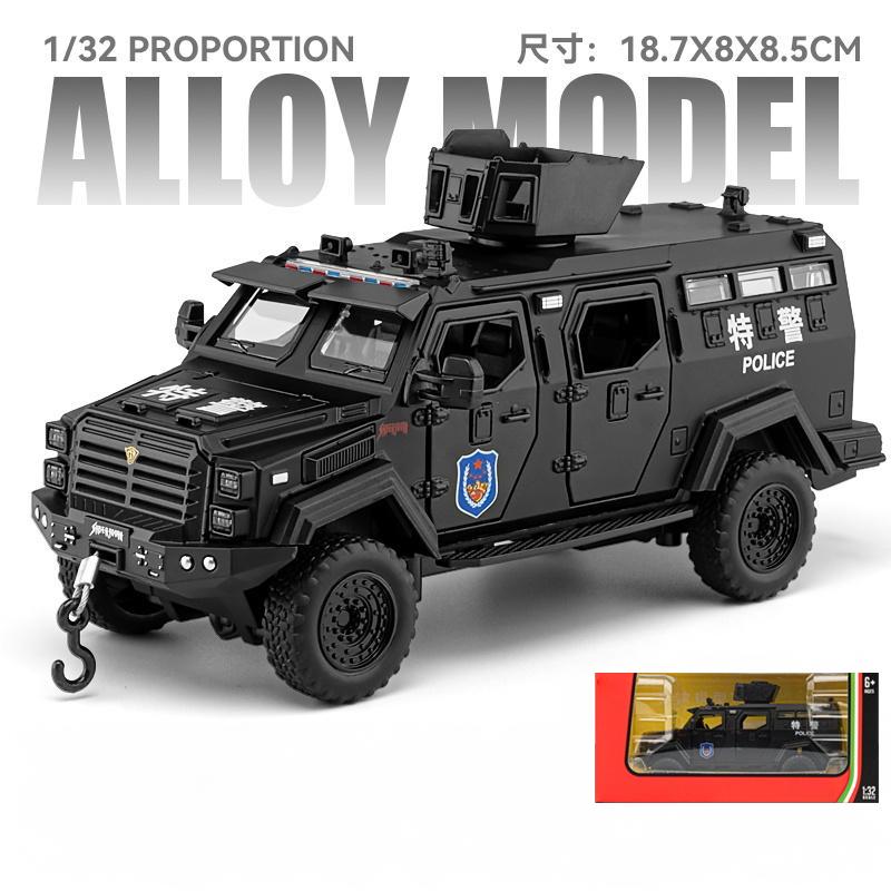 FETG4 1:32 Ford F-550 Strengthened 4*4 Off Road Special Vehicles Alloy Diecast Model Car Children's Toy Car Military Series Hobby Gift