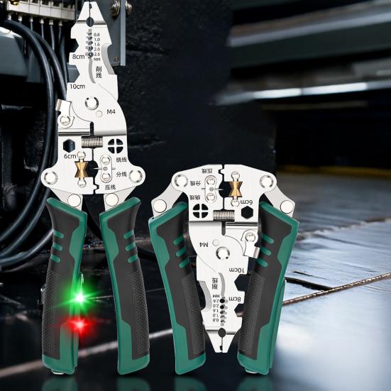 Многофункциональный стриппер для проводов, тестер электричества, складные клещи для зачистки проводов, кримпер, резак, эргономичная рукоятка, портативный