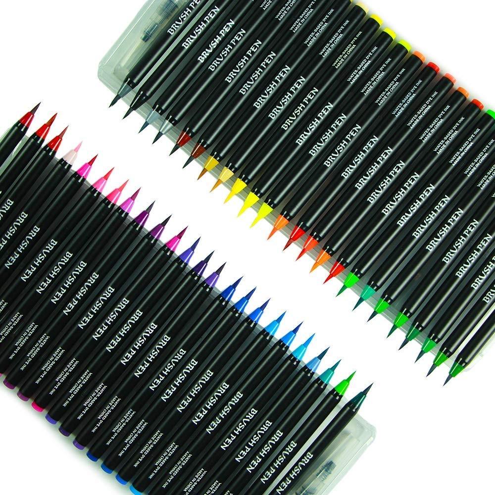 Набор акварельных кистей, 24/48 цветов, кисти для рисования на водной основе, маркеры для рисования, подарки для раскрашивания воды