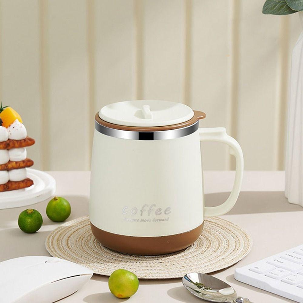 Large Capacity Milk Coffee Cup Double-layer Insulated Drinking Cup Practical Water Cups for Home