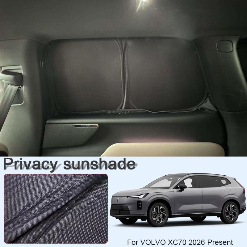 Car Black Window Privacy Sunshade For VOLVO XC70 2026-Present Auto Anti-UV Heat Insulation Protect Cover Interior Accessory
