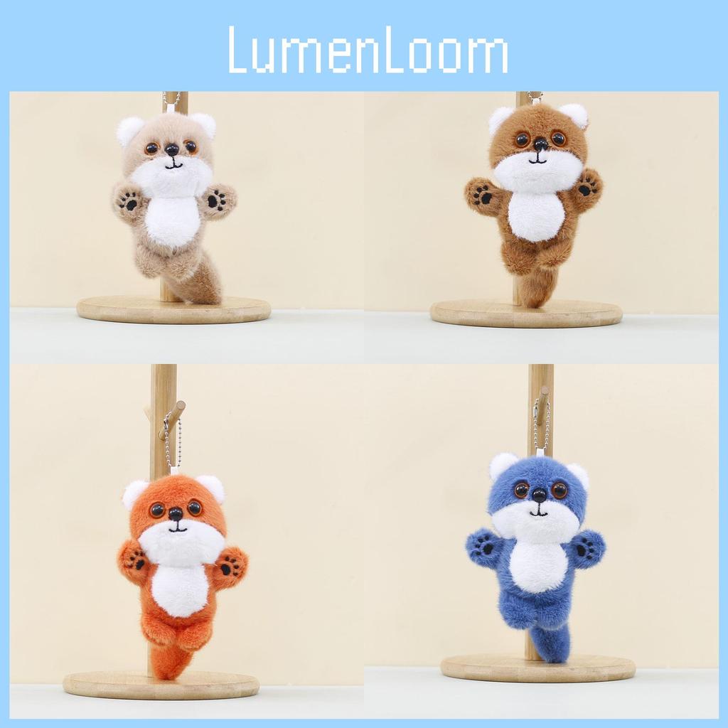 Soft Short Fur Fox Plush Keychain With Pp Cotton Filling For Kids