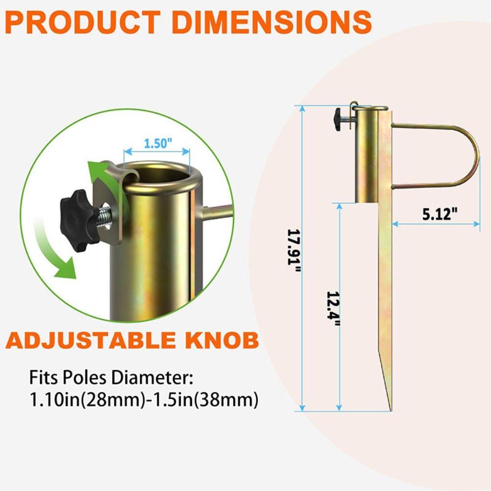 Adjustable Patio Umbrella Holder Anti-rust Parasol Fixing Clip Durable Umbrella Stands  Bench