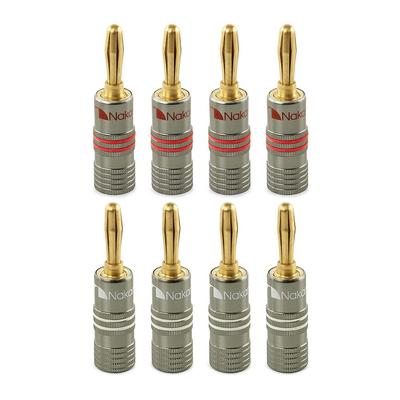 Nakamichi Ultimate Series Позолоченные 24K Бериллиевая Красная Медь Банановые Разъемы для Динамиков Этот продукт идеально подходит для гибких соединительных кабелей к