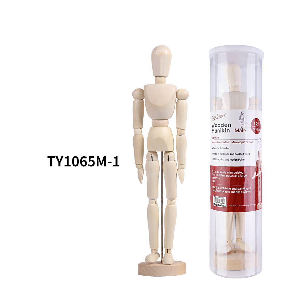 Подвижные деревянные куклы для рисования и живописи - Мужские и женские модели