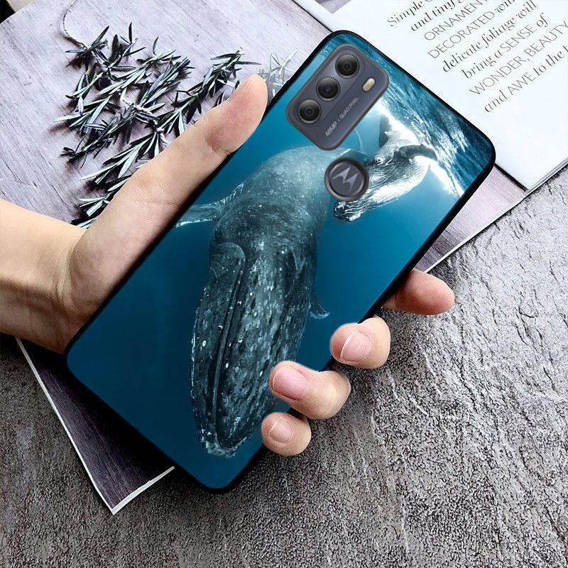 Чехол Ocean Whale Shark для Motorola Moto EDGE 20pro EDGE 20lite E6 E7, чехол G STYLUS GPLAY GPOWER G 5G PLUS G30 G100 Funda Coque
