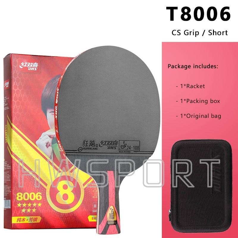 Оригинальная ракетка для настольного тенниса DHS 7 Star Offensive 8 Star 9 Star Professional Ping Pong Ракетка ALC Carbon Paddle