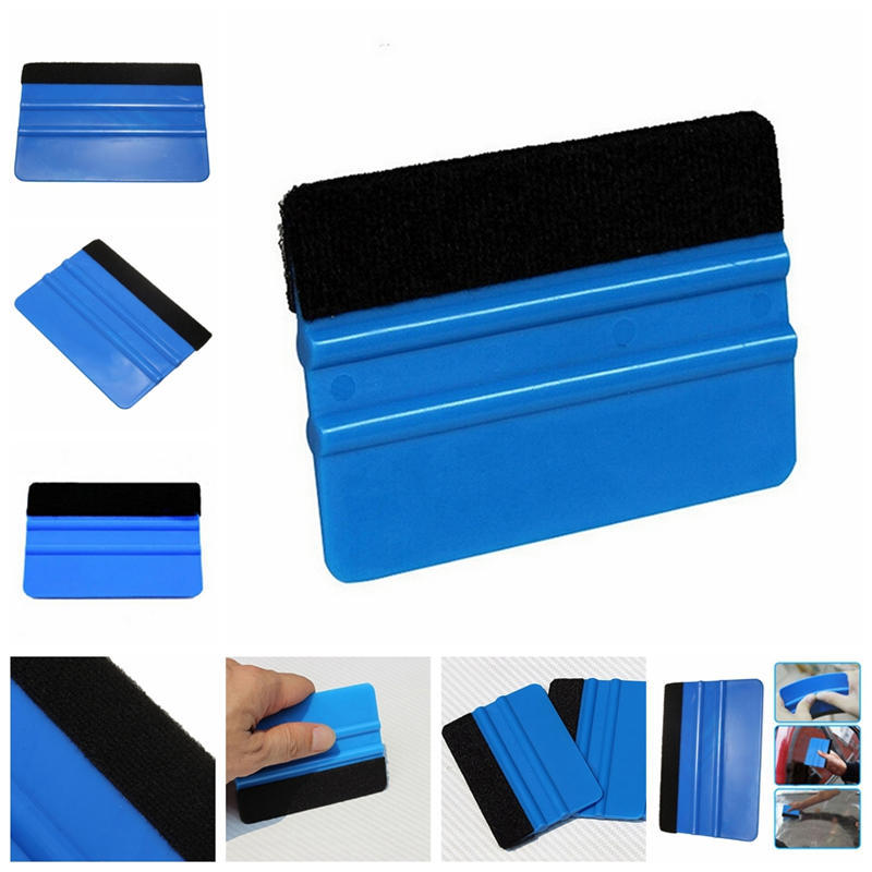 Vinyl Plastic Wrap Applicator Car Squeegee Decal Soft Felt Edge Scraper Tool