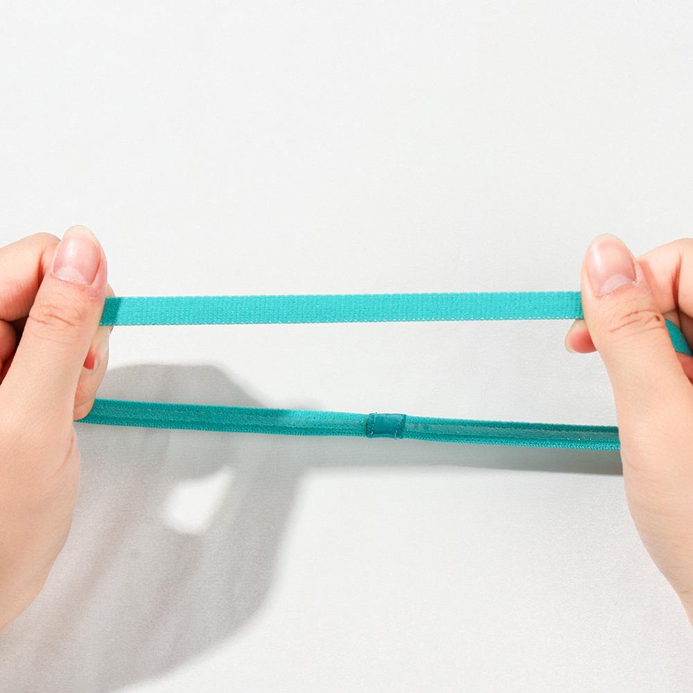 1 шт., женская и мужская резинка для волос для йоги, спортивная повязка на голову, карамельный цвет, для девочек, спортивная противоскользящая эластичная резиновая повязка на голову для футбола и бега