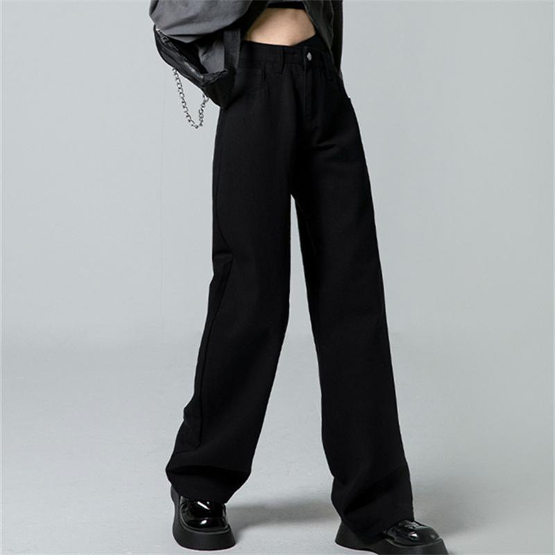 Винтажная весна 2022, женская мода с высокой талией, женские широкие джинсы, мешковатые женские джинсовые брюки-карго, джинсовые брюки для мамы