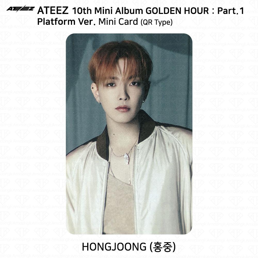 ATEEZ 10-й мини-альбом Golden Hour Part.1 Платформа Версия Мини-открытка для фотокарты KPOP