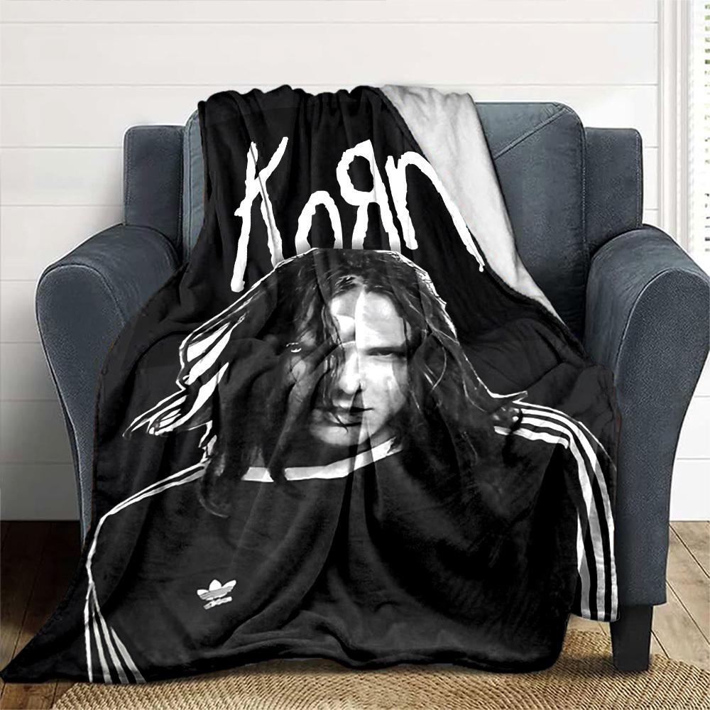 1 шт. Korn Мягкий фланелевый плед для дома, офиса, улицы, всесезонныйПрочный комфорт Мягкий теплый плед для дома