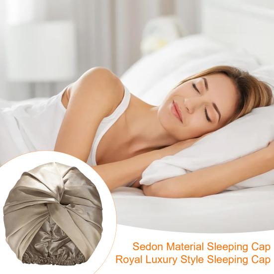 Женская шляпа из искусственного шелка, однотонная, с закрученным узлом, шляпа-тюрбан, однотонная шапочка для сна, домашний головной убор