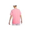 New Nike Women'ss Letter Print Retro Drop Shoulder T-Shirt Pink FB8204-611