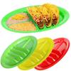Tacos Holder Plate Durable Easy To Clean Mexican Pancakes Corn Hot Dogs Cakes Toasts Food Tray for Home