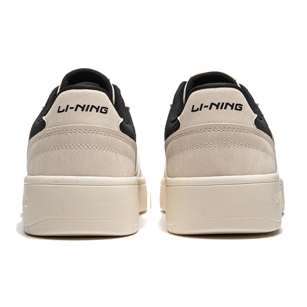 Li Ning Yuan Bao V2 Versatile Casual Comfortable Thick Sole Height Increasing Non-Slip Wear-Resistant Skate Shoes Men Sneakers White Black AGCU111-4