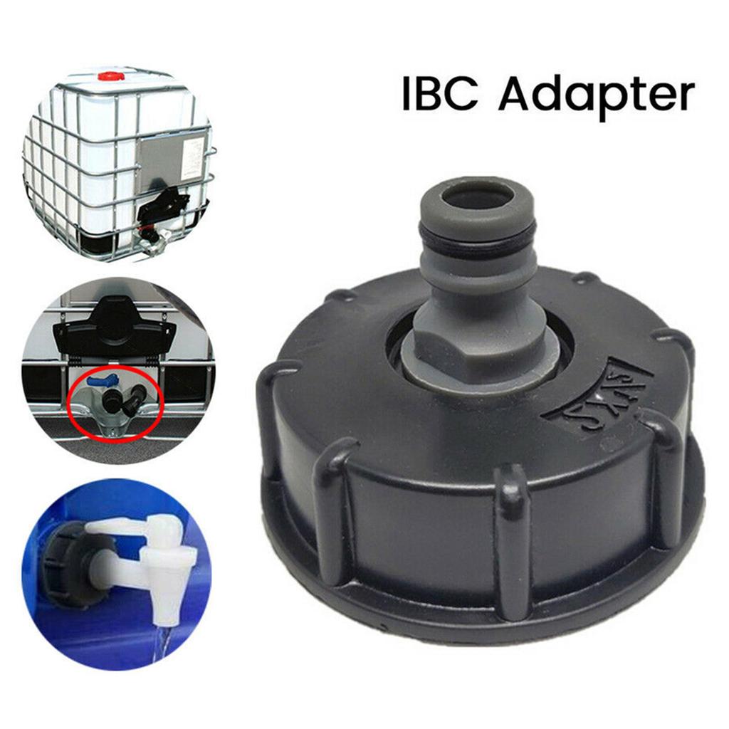 Адаптер для IBC, Пластиковый соединитель с крупной резьбой 2 дюйма с клапаном для точного регулирования, Стандартное соединение для IBC-контейнера для воды