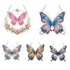 Butterfly 2D/Flat DIY Special Shape Rhinestone Diamond Art Window Pendants Diamond Painting Set Wall Decor for Home & Windows