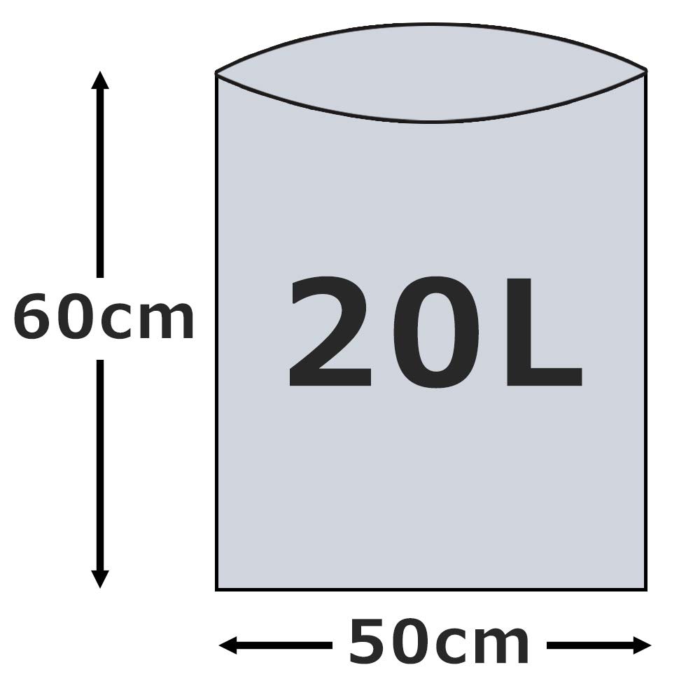 Garbage Bags 20L Translucent Plastic Bags Box Type 100 Pieces Thick Bedwin Mart 0.015mm