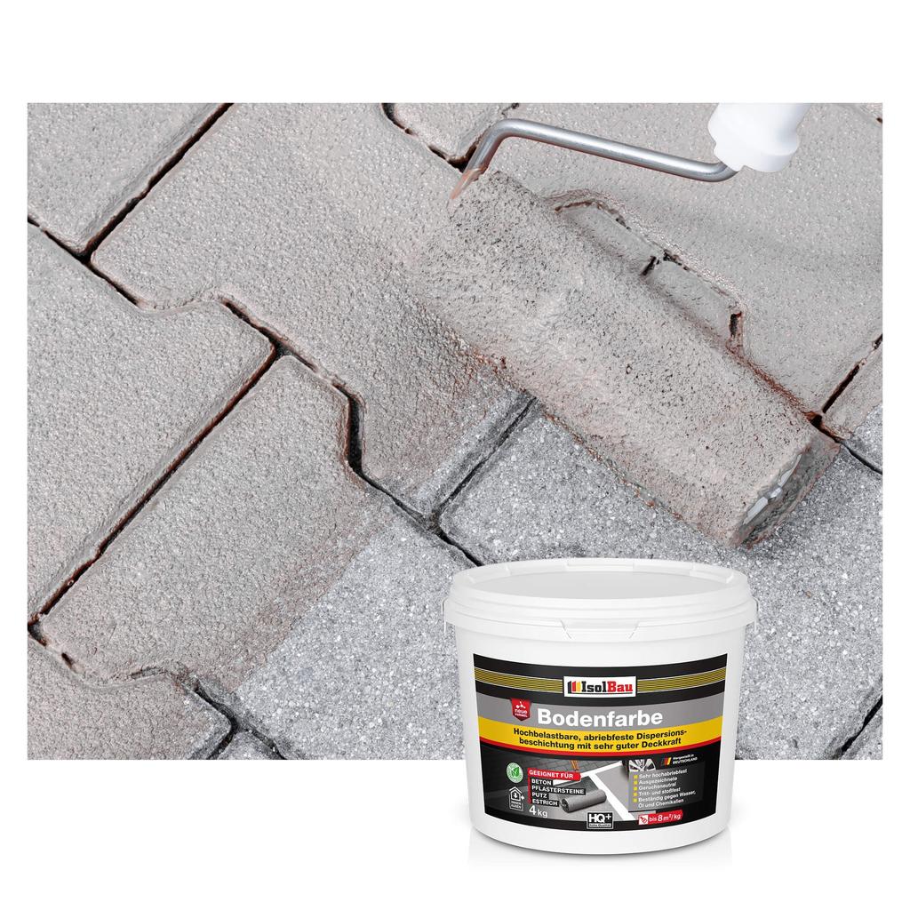 IsolBau Road Paint for Concrete Bodenfarbe 4 Stone Gray