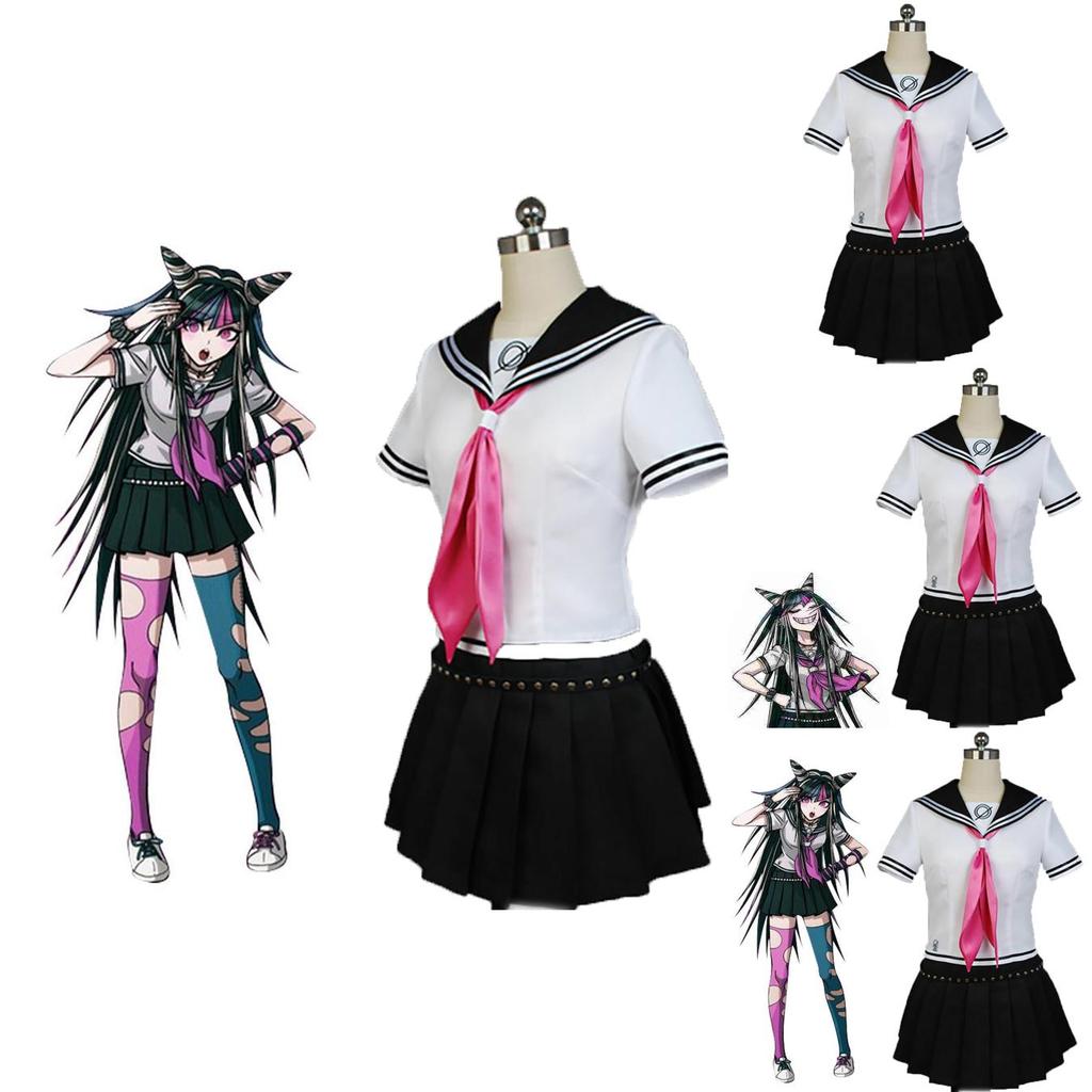 Высококачественный костюм Ибуки Миоды из Danganronpa, школьная форма, идеально подходящий для Хэллоуинских вечеринок