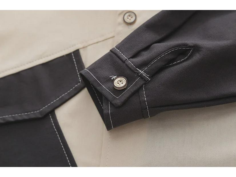 Стильный комплект рубашек с длинными рукавами для мальчиков на весну и осень 2023 г.