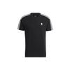 Neo Logo Stripe Sports T-Shirt Men Tops Black HD4666