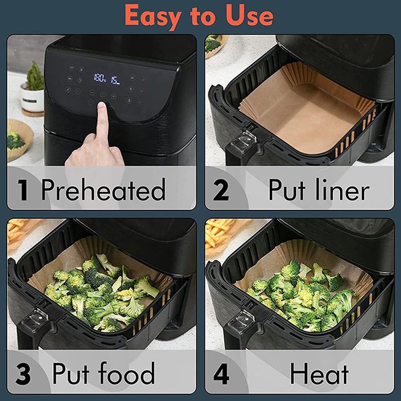 Air Fryer Disposable Baking Paper Liner Form Tray Kitchen Grill Parchment Paper