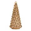 Illuminated Glass Christmas Tree Prelit Christmas Tree Figurine with LED Light Collection Crackled Glass Tree for Home Party