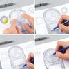 Student Stationary Measuring Scale Ruler Fast Drawing Ruler Math Class Drafting Template Ruler